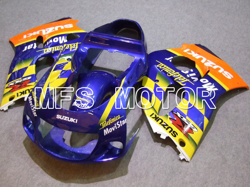 Suzuki GSXR750 1996-1999 ABS Fairing - Movistar - Blue Yellow - MFS6892 - Fairings Kit