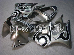 Kawasaki NINJA ZX6R 2000-2002 Injection ABS Fairing - Factory Style - Black Silver - MFS5604 - Fairings Kit