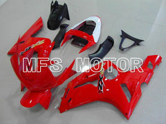 Kawasaki NINJA ZX6R 2003-2004 Injection ABS Fairing - Factory Style - Black Red - MFS5651 - Fairings Kit