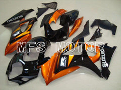 Suzuki GSXR1000 2007-2008 Injection ABS Fairing - Factory Style - Black Orange - MFS5675 - Fairings Kit