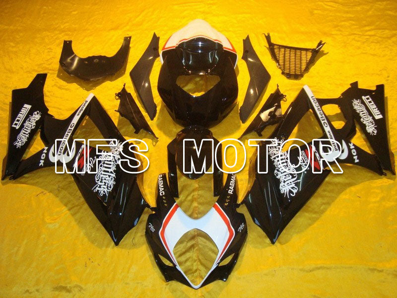 Suzuki GSXR1000 2007-2008 Injection ABS Fairing - Beacon - Black White - MFS5680 - Fairings Kit