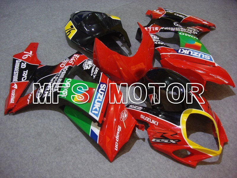 Suzuki GSXR1000 2007-2008 Injection ABS Fairing - JOMO - Green Red - MFS5707 - Fairings Kit
