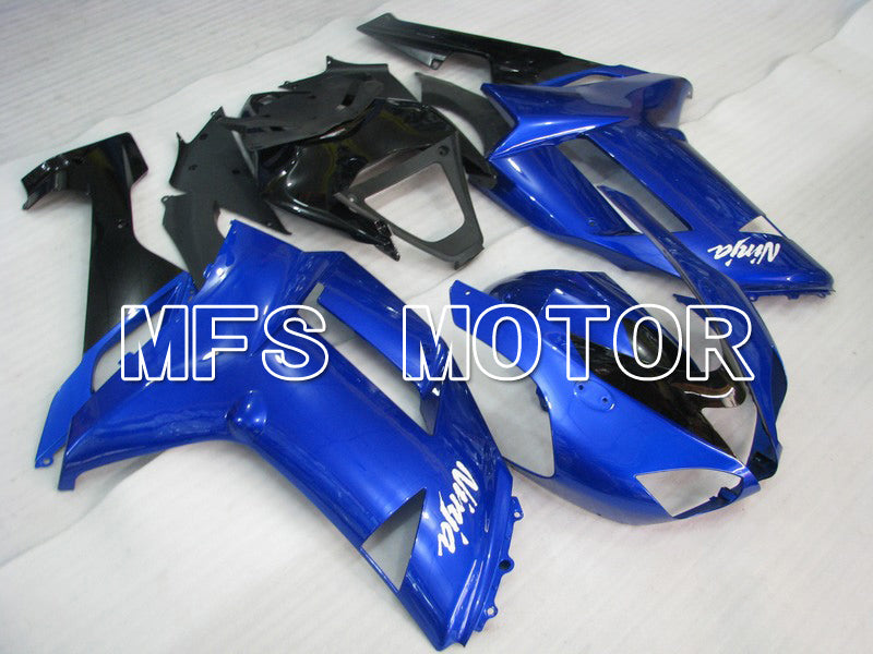 Kawasaki NINJA ZX6R 2007-2008 Injection ABS Fairing - Factory Style - Black Blue - MFS5801 - Fairings Kit