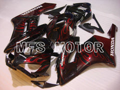 Honda CBR1000RR 2004-2005 Injection ABS Fairing - Flame - Red Black - MFS5854 - Fairings Kit