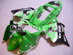 Kawasaki NINJA ZX9R 2000-2001 ABS Fairing - Factory Style - Black Green - MFS5895 - Fairings Kit