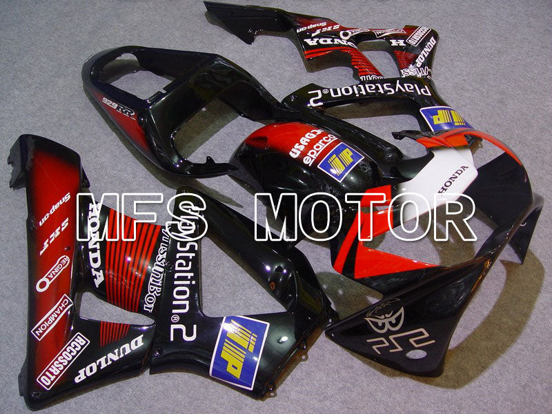 Honda CBR900RR 929 2000-2001 Injection ABS Fairing - Play Station - Black Red - MFS5945 - Fairings Kit
