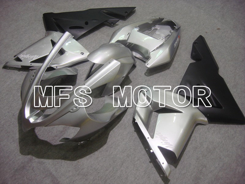 Kawasaki NINJA ZX10R 2004-2005 Injection ABS Fairing - Factory Style - Black Silver - MFS5951 - Fairings Kit