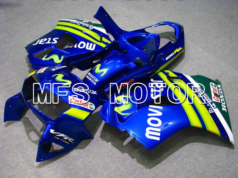 Honda VFR800 1998-2001 ABS Fairing - Movistar - Blue - MFS6358 - Fairings Kit