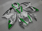 Suzuki GSXR600 GSXR750 2006-2007 Injection ABS Fairing - Factory - White Green - MFS6436 - Fairings Kit