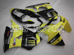 Kawasaki NINJA ZX6R 1998-1999 ABS Fairing - Monster - Black Yellow - MFS6455 - Fairings Kit