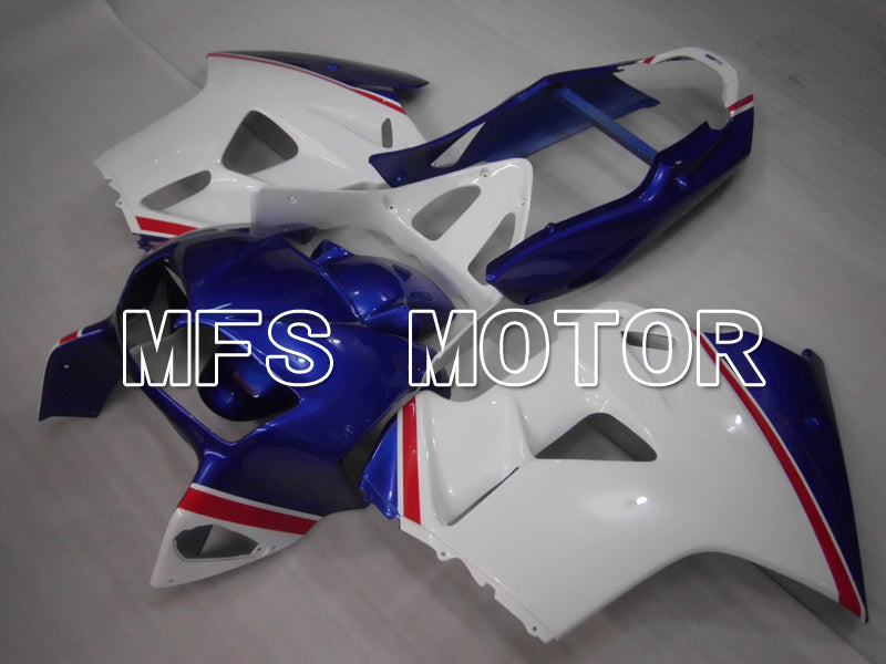 Honda VFR800 1998-2001 ABS Fairing - Factory Style - Blue White - MFS6470 - Fairings Kit