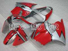 Kawasaki NINJA ZX6R 2000-2002 Injection ABS Fairing - Factory Style - Red Silver - MFS3661 - Fairings Kit
