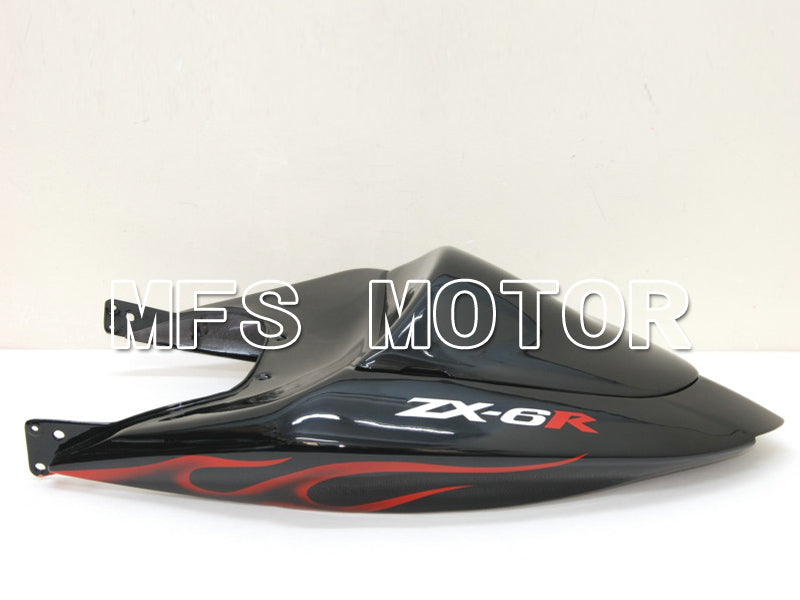 Kawasaki NINJA ZX6R 2005-2006 Injection ABS Fairing - Flame - Black Red - MFS6440 - Fairings Kit