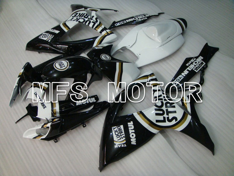 Suzuki GSXR600 GSXR750 2006-2007 Injection ABS Fairing - Lucky Strike - Black White - MFS4941 - Fairings Kit