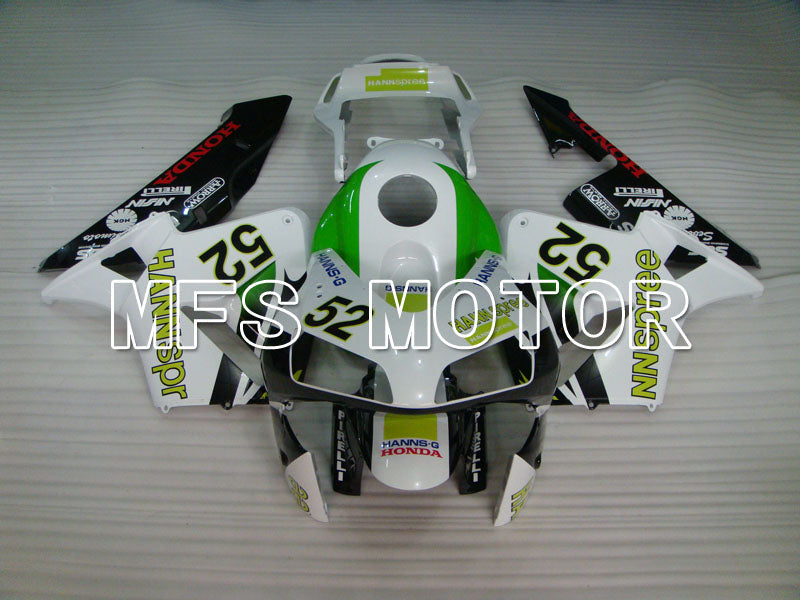 Honda CBR600RR 2003-2004 Injection ABS Fairing - HANN Spree - White Black Green - MFS2061 - Fairings Kit