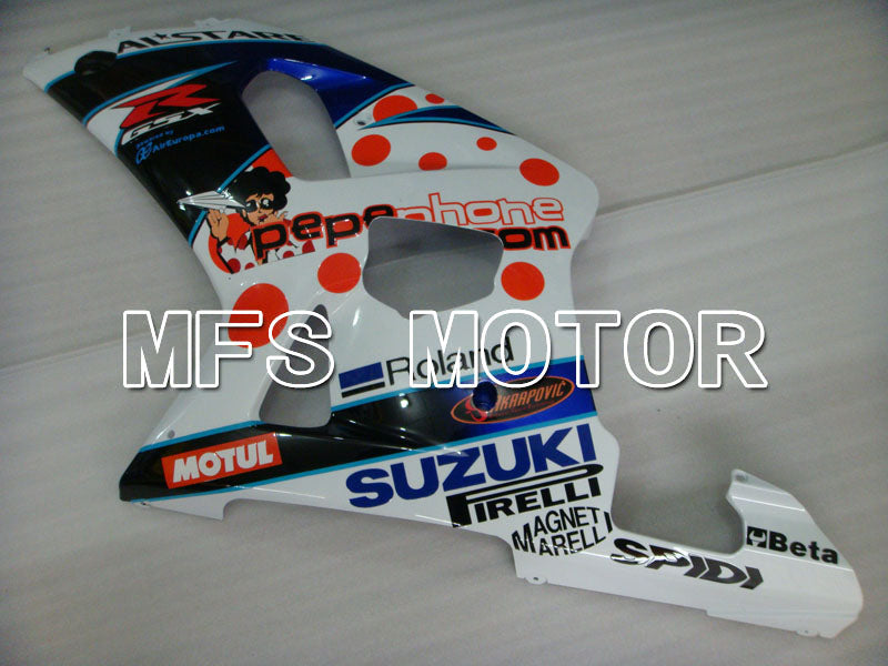Suzuki GSXR750 2000-2003 Injection ABS Fairing - Dark Dog - Blue White - MFS6934 - Fairings Kit