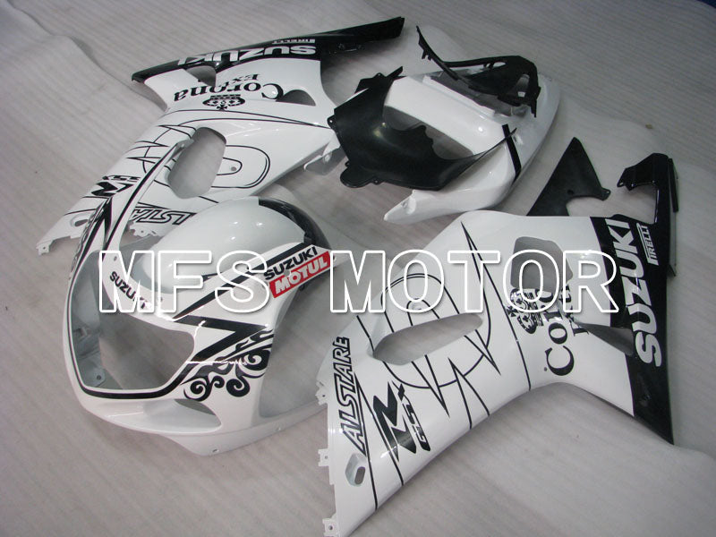 Suzuki GSXR600 2001-2003 Injection ABS Fairing - Conora - Black White - MFS2068 - Fairings Kit