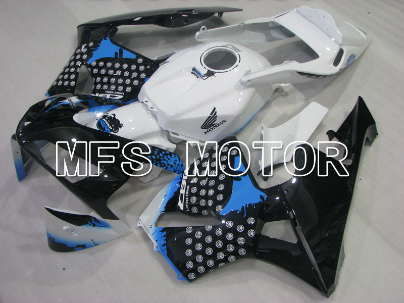Honda CBR600RR 2003-2004 ABS Injection Fairing - Customize - Black White blue - MFS2104 - Fairings Kit