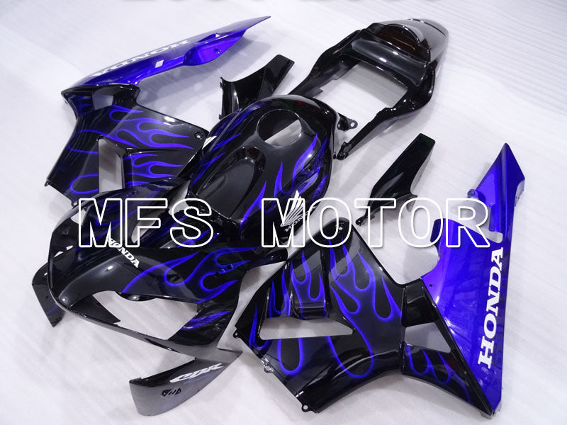 Honda CBR600RR 2003-2004 ABS Injection Fairing - Flame - Blue Black - MFS2115 - Fairings Kit