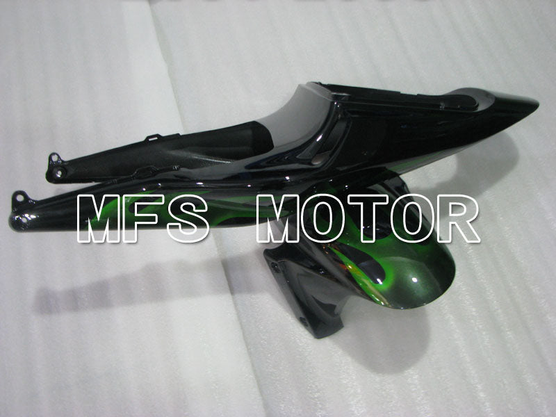 Honda CBR600RR 2003-2004 ABS Injection Fairing - Flame - Green Black - MFS2124 - Fairings Kit