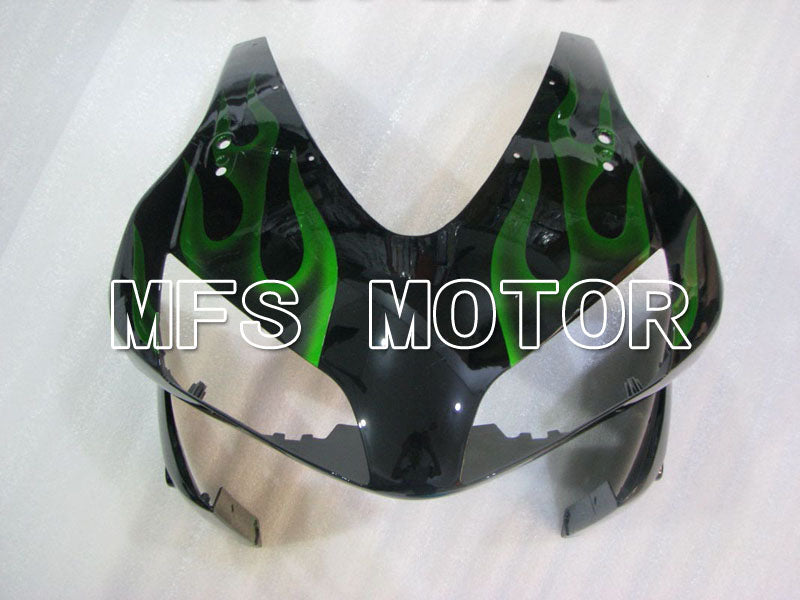 Honda CBR600RR 2003-2004 ABS Injection Fairing - Flame - Green Black - MFS2124 - Fairings Kit