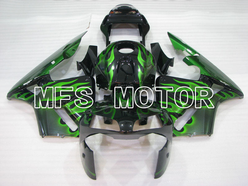 Honda CBR600RR 2003-2004 ABS Injection Fairing - Flame - Green Black - MFS2124 - Fairings Kit