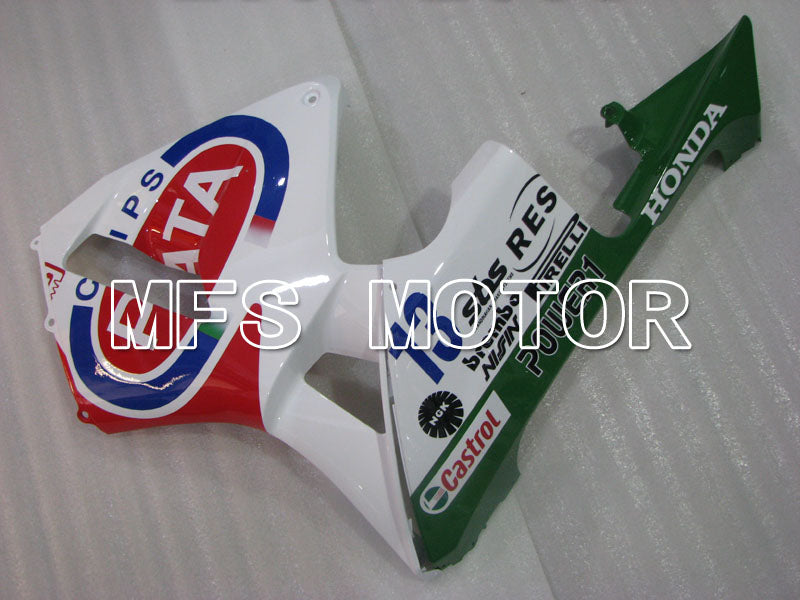 Honda CBR600RR 2003-2004 ABS Injection Fairing - PATA - White Red Blue - MFS2126 - Fairings Kit
