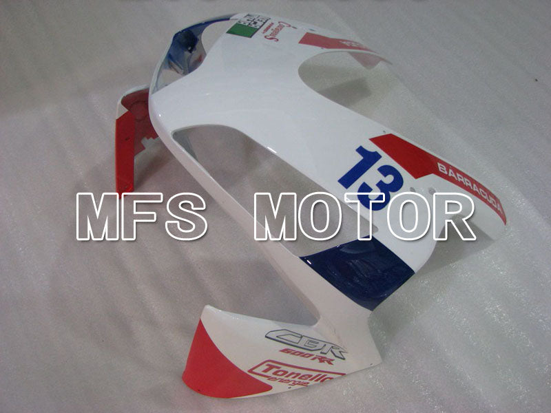 Honda CBR600RR 2003-2004 ABS Injection Fairing - PATA - White Red Blue - MFS2126 - Fairings Kit
