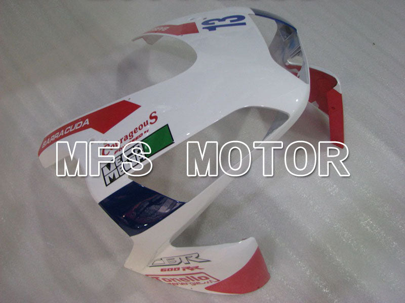 Honda CBR600RR 2003-2004 ABS Injection Fairing - PATA - White Red Blue - MFS2126 - Fairings Kit