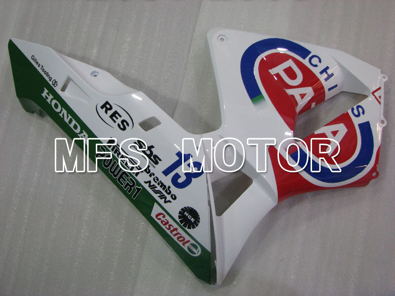 Honda CBR600RR 2003-2004 ABS Injection Fairing - PATA - White Red Blue - MFS2126 - Fairings Kit