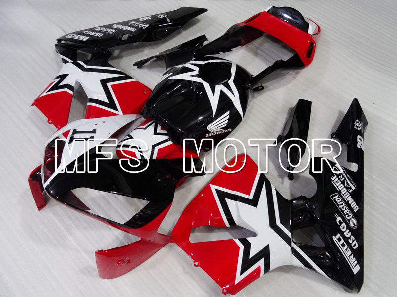 Honda CBR600RR 2003-2004 ABS Injection Fairing - Customize - White Red Black - MFS2127 - Fairings Kit