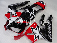 Honda CBR600RR 2003-2004 ABS Injection Fairing - Customize - White Red Black - MFS2127 - Fairings Kit