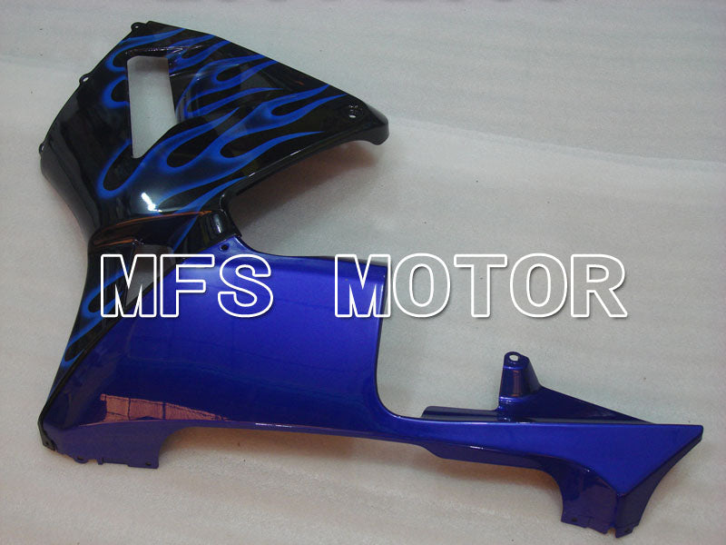 Honda CBR600RR 2003-2004 ABS Injection Fairing - Flame - Black Blue - MFS2130 - Fairings Kit