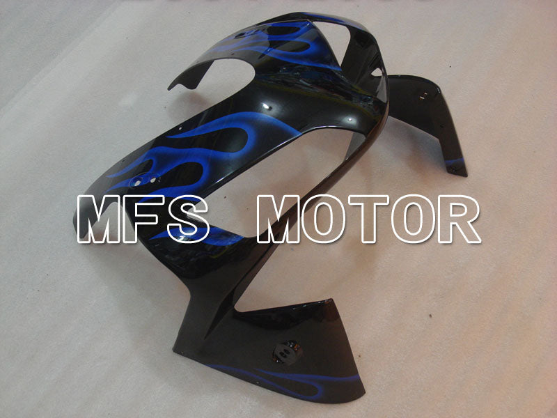 Honda CBR600RR 2003-2004 ABS Injection Fairing - Flame - Black Blue - MFS2130 - Fairings Kit