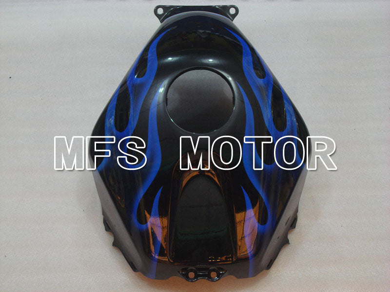 Honda CBR600RR 2003-2004 ABS Injection Fairing - Flame - Black Blue - MFS2130 - Fairings Kit