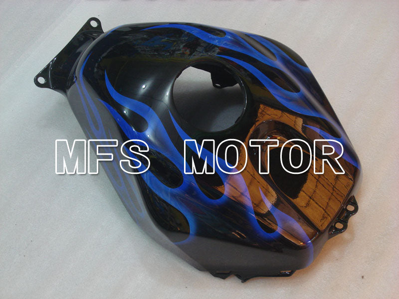Honda CBR600RR 2003-2004 ABS Injection Fairing - Flame - Black Blue - MFS2130 - Fairings Kit