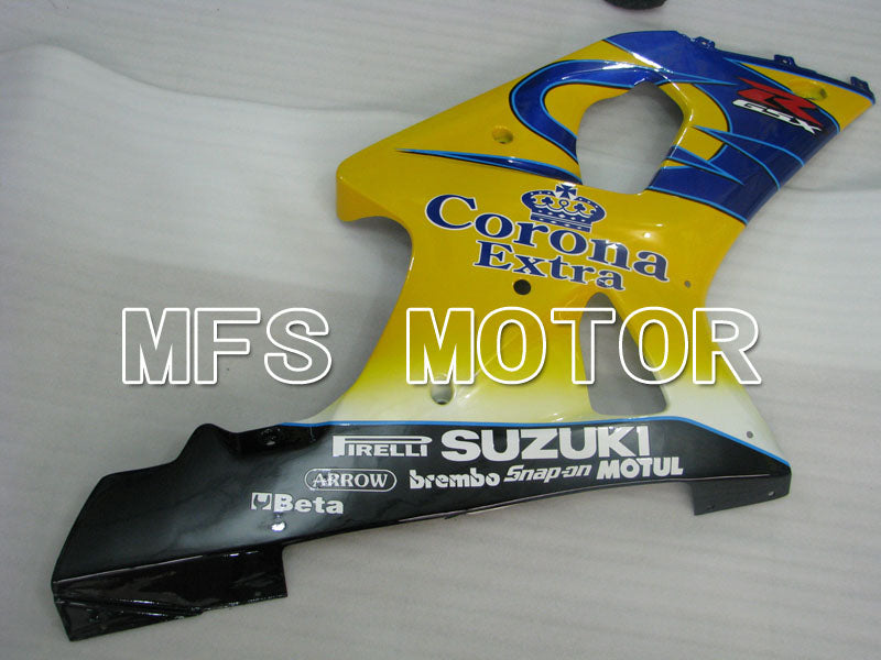 Suzuki GSXR600 2001-2003 Injection ABS Fairing - Factory Style - Black Yellow Blue - MFS2131 - Fairings Kit