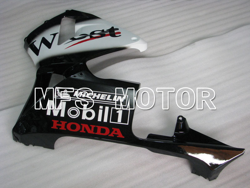 Honda CBR600RR 2003-2004 ABS Injection Fairing - West - White Black - MFS2139 - Fairings Kit