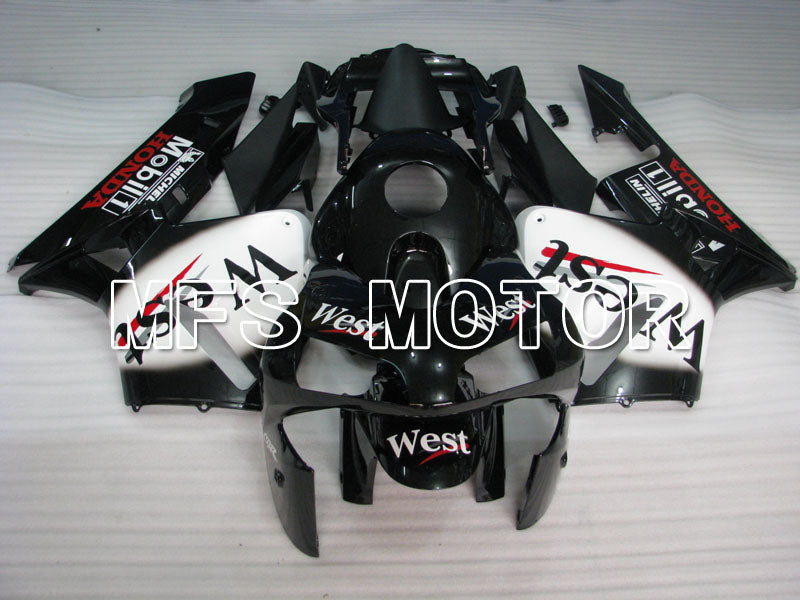 Honda CBR600RR 2003-2004 ABS Injection Fairing - West - White Black - MFS2139 - Fairings Kit