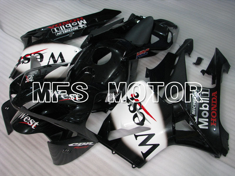 Honda CBR600RR 2003-2004 ABS Injection Fairing - West - White Black - MFS2139 - Fairings Kit