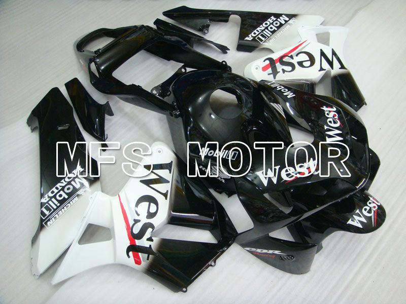 Honda CBR600RR 2003-2004 ABS Injection Fairing - West - White Black - MFS2140 - Fairings Kit