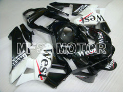 Honda CBR600RR 2003-2004 ABS Injection Fairing - West - White Black - MFS2140 - Fairings Kit