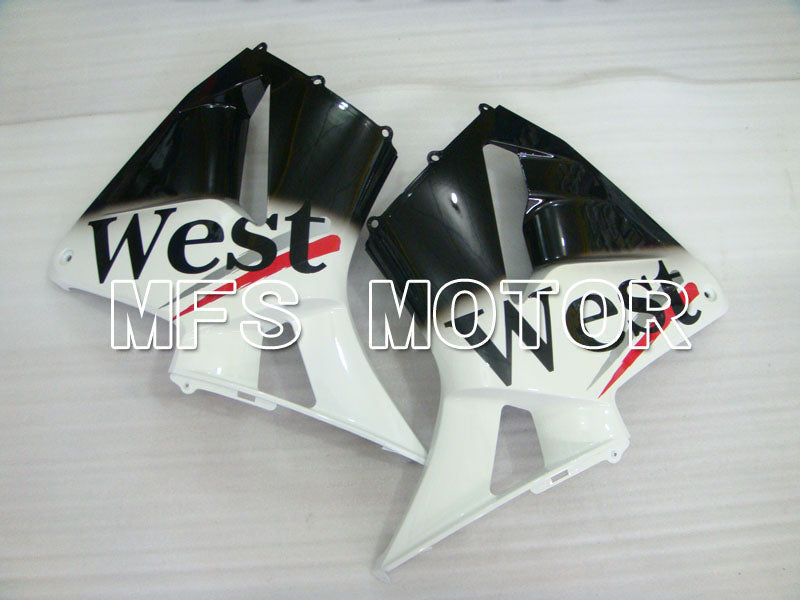 Honda CBR600RR 2003-2004 ABS Injection Fairing - West - White Black - MFS2140 - Fairings Kit