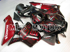 Honda CBR600RR 2005-2006 Injection ABS Fairing - Flame - Red Black - MFS2154 - Fairings Kit