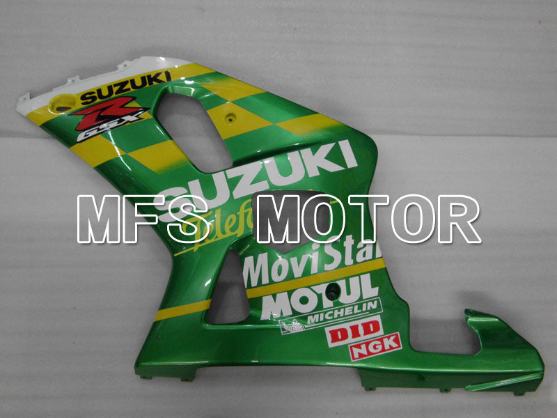 Suzuki GSXR600 2001-2003 Injection ABS Fairing - Movistar - Green - MFS2156 - Fairings Kit