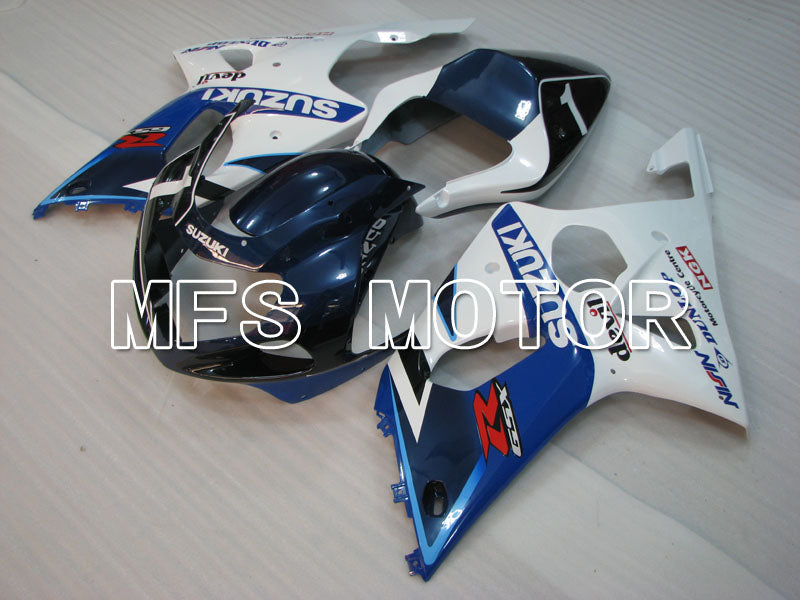 Suzuki GSXR600 2001-2003 Injection ABS Fairing - DUNLOP - White Blue - MFS2161 - Fairings Kit