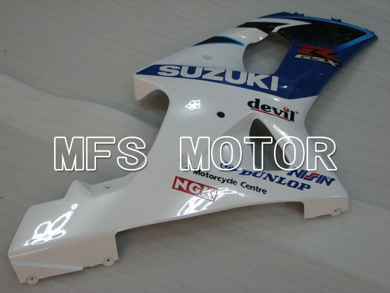 Suzuki GSXR600 2001-2003 Injection ABS Fairing - DUNLOP - White Blue - MFS2161 - Fairings Kit