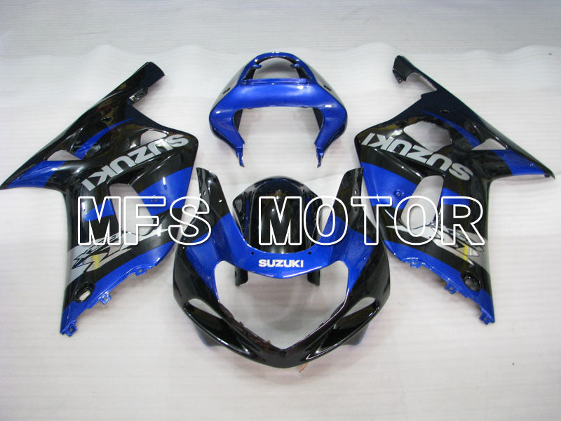 Suzuki GSXR600 2001-2003 Injection ABS Fairing - Factory Style - Black Blue - MFS2174 - Fairings Kit