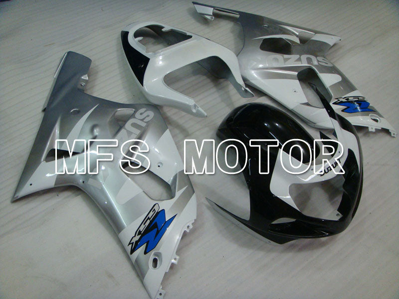 Suzuki GSXR750 2000-2003 Injection ABS Fairing - Factory Style - Black White Silver - MFS6989 - Fairings Kit