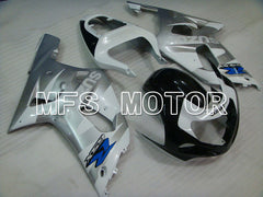 Suzuki GSXR600 2001-2003 Injection ABS Fairing - Factory Style - Black White Silver - MFS2184 - Fairings Kit